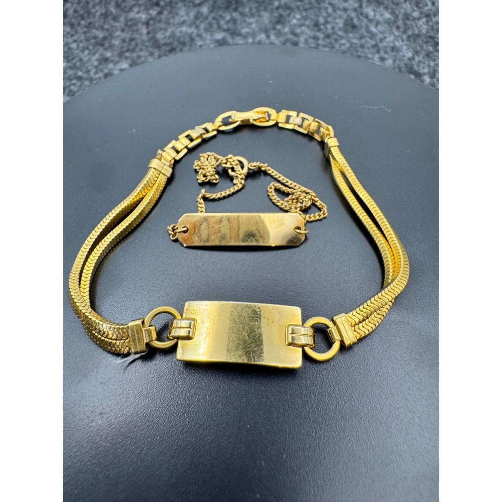 Vintage Forstner 12KT Gold Filled ID Bracelets
